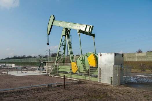 Crude oil pumping in Germany (Reitbrook)