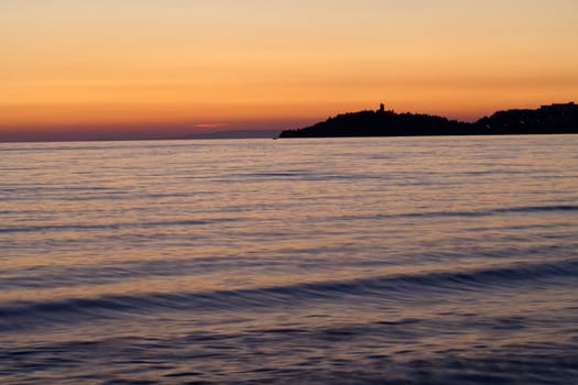 Sunset over the sea 