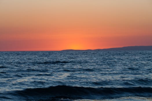 Sunset over the sea 