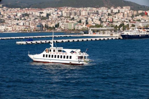 View of Kusadasi town. Turkey