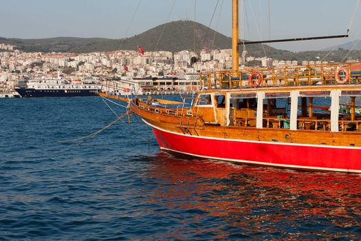 View of Kusadasi town. Turkey