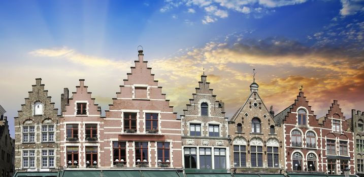 Buildings of Bruges, Belgium