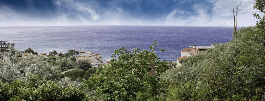 Coast of Liguria during Spring, Italy