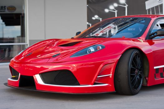 LAS VEGAS NEVADA - Jan 15: Ferrari F430 at the Las Vegas Motor Speedway on January 15, 2012 in Las Vegas Nevada, USA