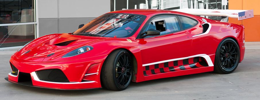 LAS VEGAS NEVADA - Jan 15: Ferrari F430 at the Las Vegas Motor Speedway on January 15, 2012 in Las Vegas Nevada, USA