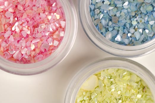 Glittery stones as used for nail art