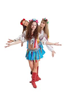 image of the dance group wearing ukrainian national costumes