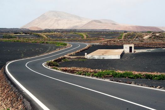 Road to volcanos, Lanzarote