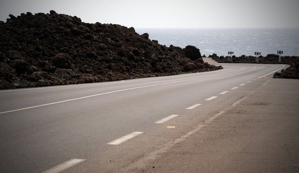 Road to volcanos, Lanzarote