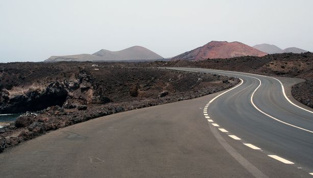 Road to volcanos, Lanzarote