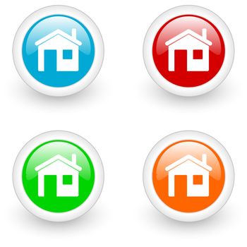home glossy icon