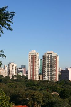 Skyline of Sao Paulo, Brazil.