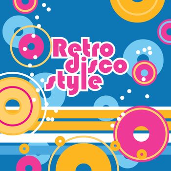 Disco background. Retro style. Vector background for your design.