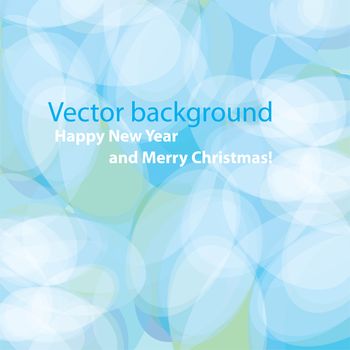 Modern soft blue background for your Christmas design. Vector.