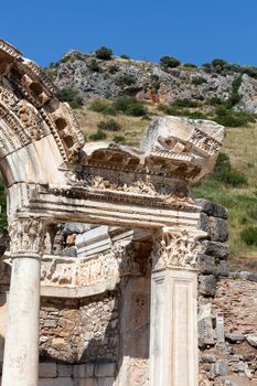 Temple of Hadrian  in the ancient Greek city Ephesus