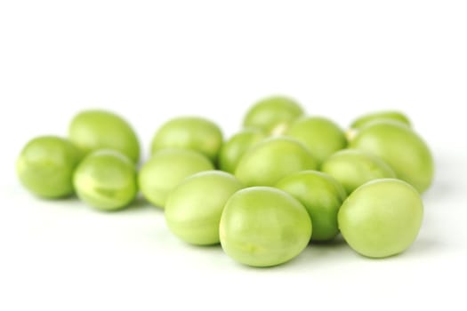 Pea bean pile isolated on white