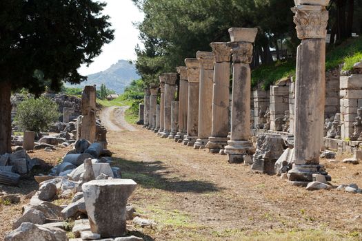 Harbor Street  in the ancient Greek city Ephesus
