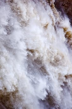 White Brown Snoqualme Falls Abstract Washington State Pacific Northwest Gushing Waterfall Dumps Water