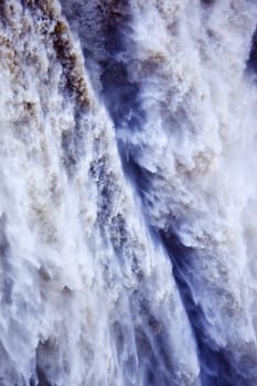 Snoqualme Falls Abstract Washington State Pacific Northwest Gushing Waterfall Dumps Water into Pond