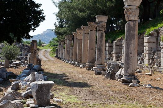 Harbor Street  in the ancient Greek city Ephesus