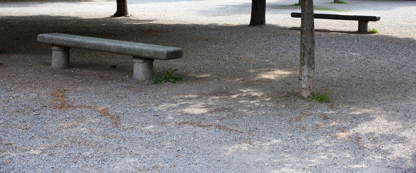 Bench in the park, Milan