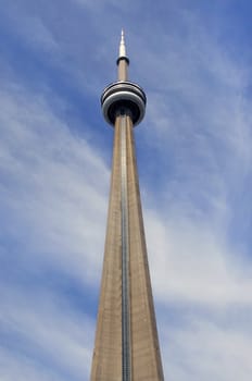 The CN Tower  in Downtown Toronto, Ontario, Canada