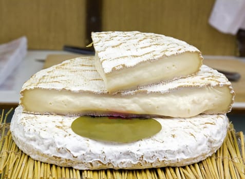 brie de Meaux cheese, a specialty of the Paris region