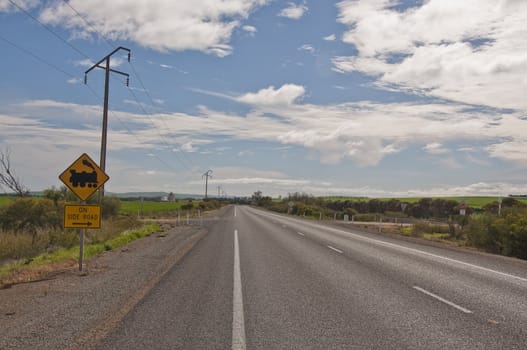 the stuart highway on the australian outback