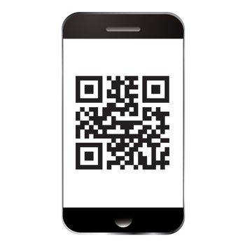 Qr code for scanning with smart mobile or cell phone