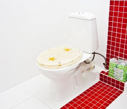 modern toilet in the bathroom