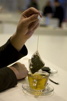 close up of the Tea infusion