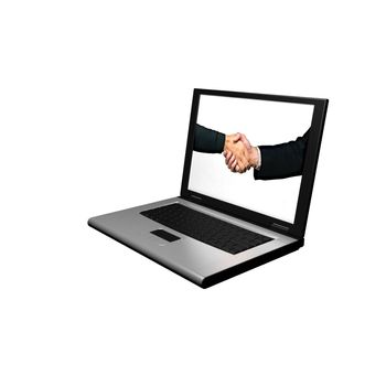 Laptop handshake