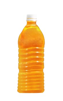 Bottle of orange juice isolated