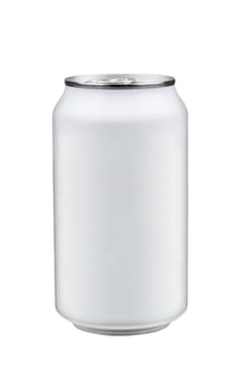 blank soda can with white background