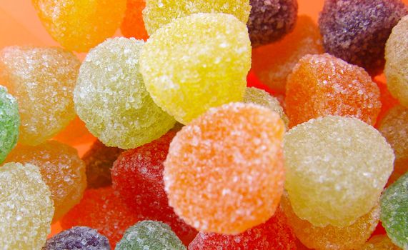 Fruit candy multi-colored all sorts, a background