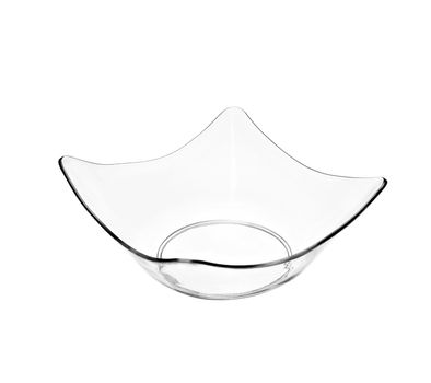 Empty glass bowl