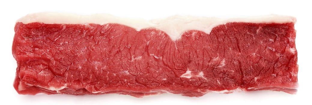Piece of a beef, on white