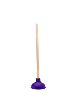 Big plunger isolated on white background