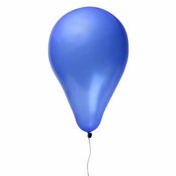 Inflatable balloon, photo on the white background