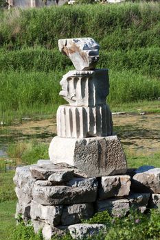 The Temple of Artemis, one of the Seven Wonders of the Ancient World