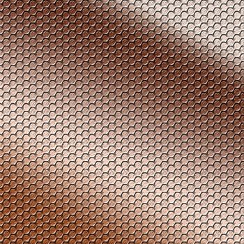 metal background with hexagon