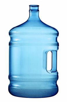 A large bottle of pure water on a white background
