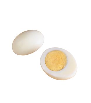 Shell boiled egg isolated