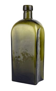 Antiquarian glass bottle for liquid products. It was used the last centuries