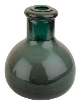 Antiquarian glass bottle for liquid products. It was used the last centuries