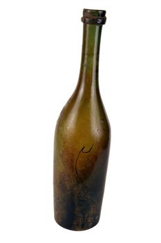 Antiquarian glass bottle for liquid products. It was used the last centuries