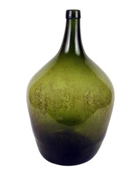 Antiquarian glass bottle for liquid products. It was used the last centuries