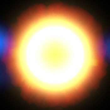Supernova burst in the deep space