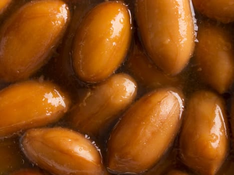 close up of braised peanuts food background