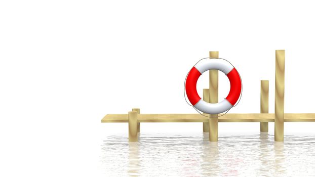 Safe-bouy and pier
